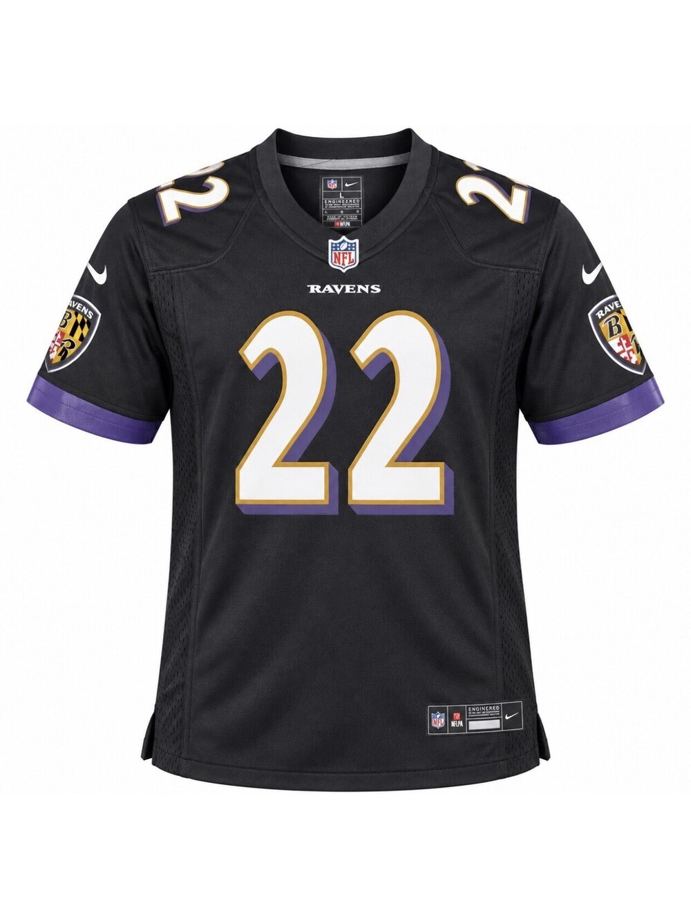 Nike Derrick Henry #22 Baltimore Ravens NFL Jersey Mens Large Black Football NWT
